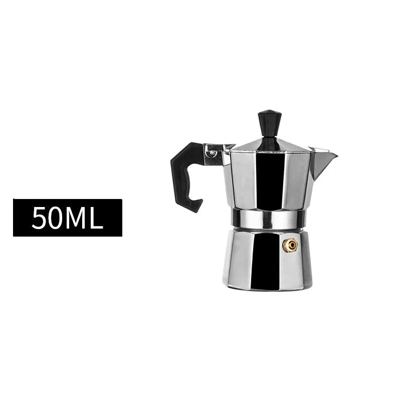 Italienischer Aluminium Espressokocher, 50ml Silber / Minikauf.ch