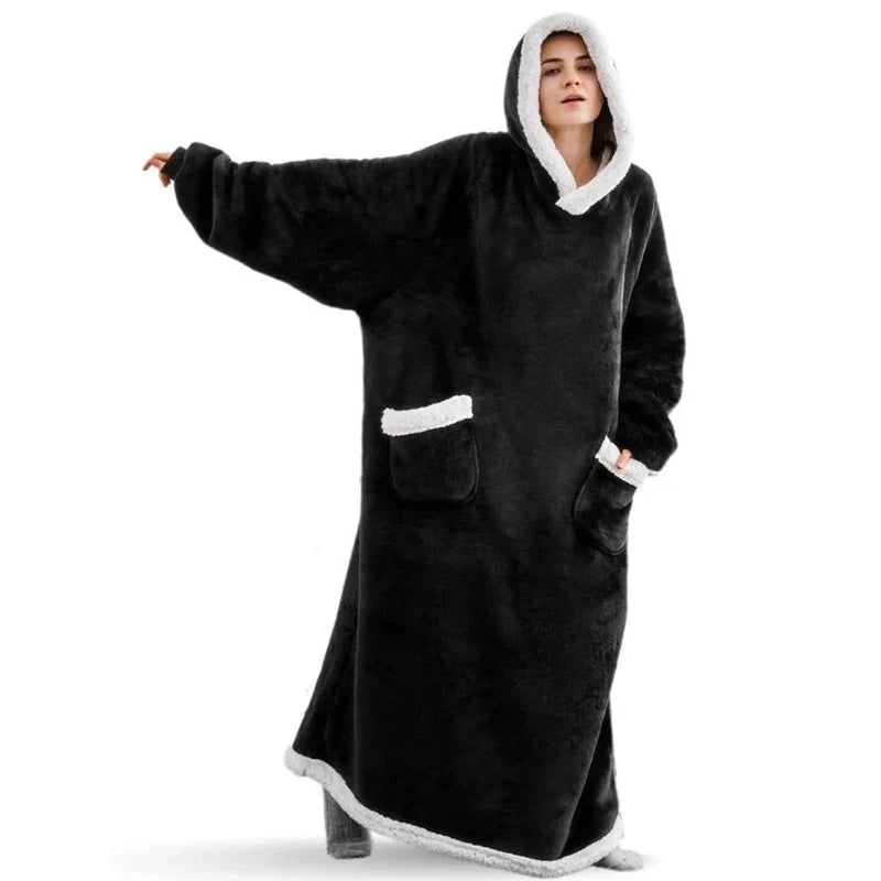 Premium XXL Kapuzen- Deckenhoodie, schwarz / Minikauf.ch