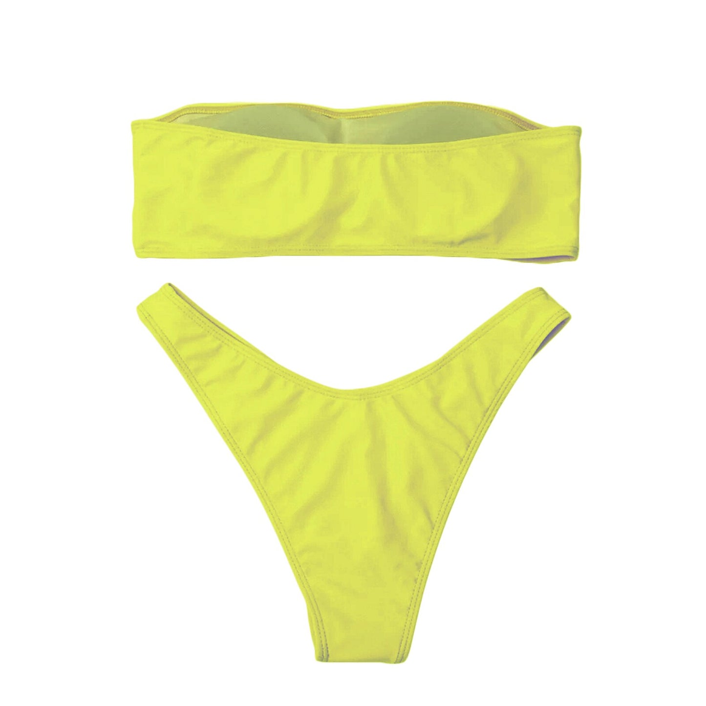 Lustiger Bikini *Vorsicht rutschig*, Gelb / Minikauf.ch