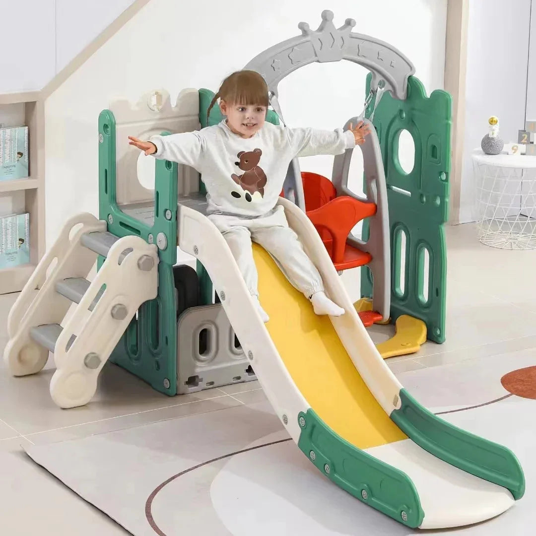 Spielturm mit Rutsche & Schaukel / Minikauf.ch
