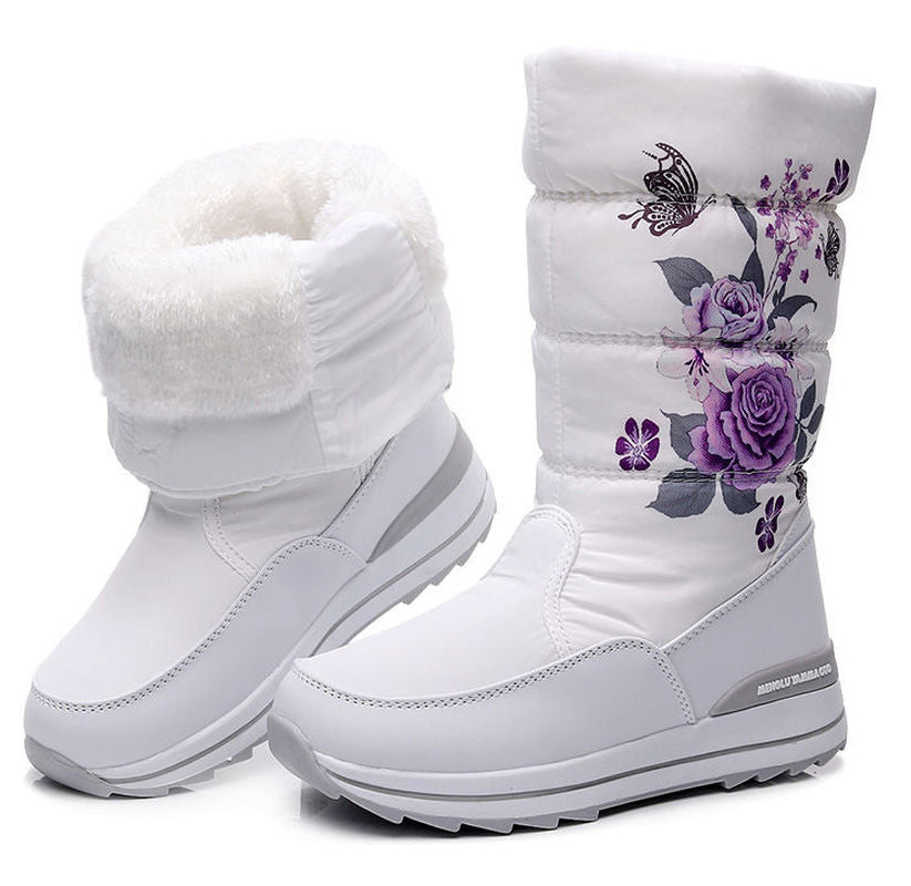Wasserdichte Winterstiefel, Weiss / Minikauf.ch