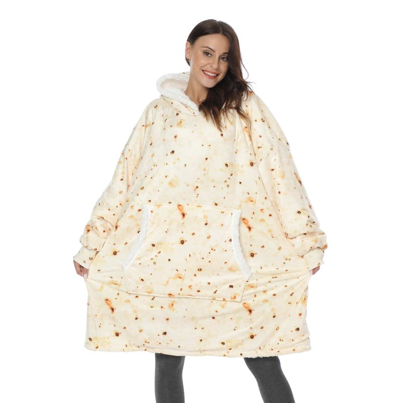 Eskimo Decken-Hoodie mit Kapuze, Pfannkuchen / Minikauf.ch