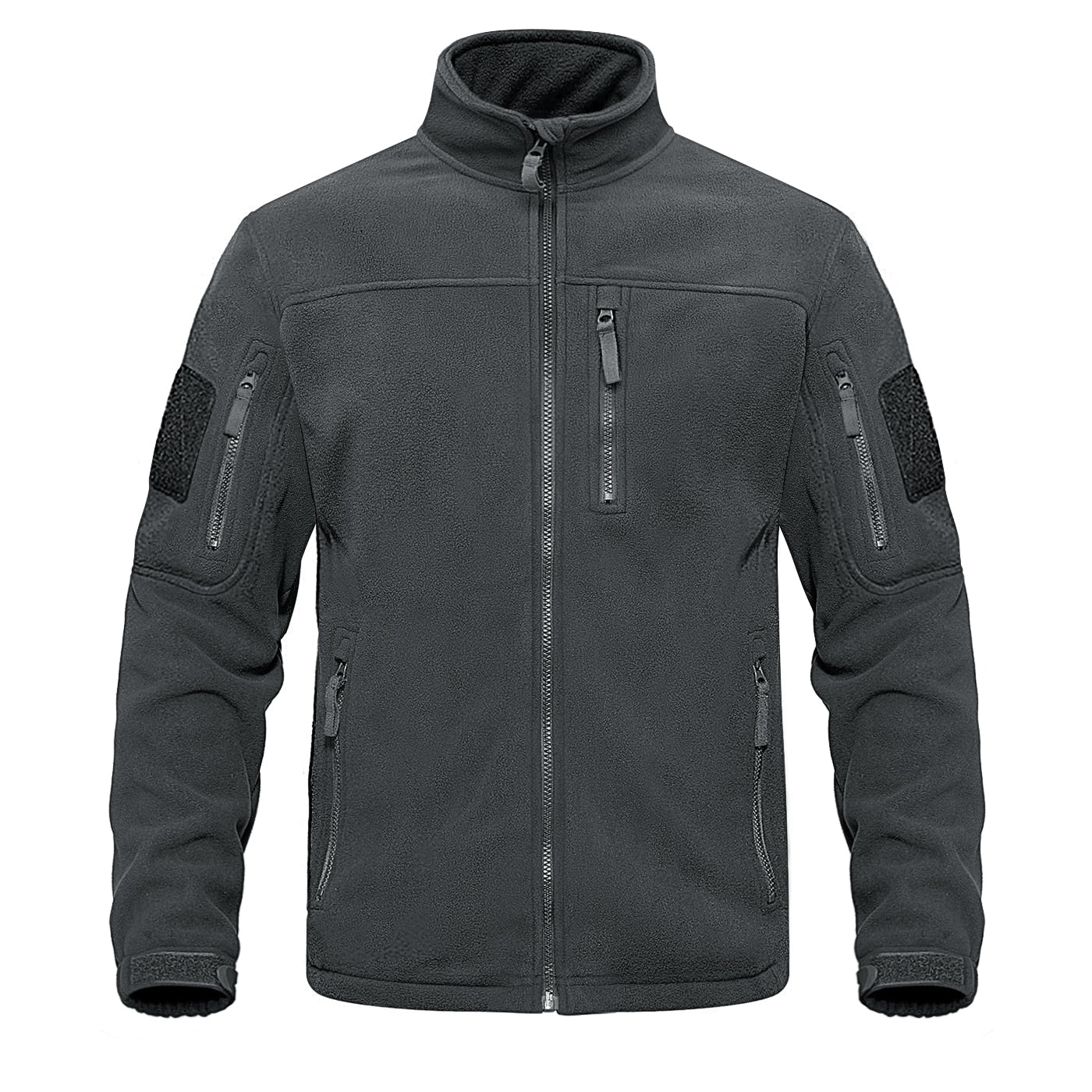 Thermische Fleece Windjacke zum Angeln, Spazieren, Outdooraktivitäten, dunkelgrau / Minikauf.ch