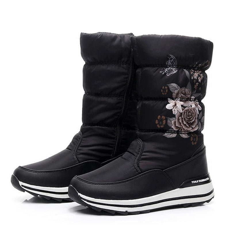 Wasserdichte Winterstiefel, Schwarz / Minikauf.ch