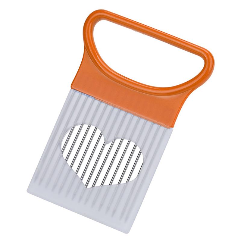 Gemüsehalter & Obst Schneidehilfe, orange / Minikauf.ch