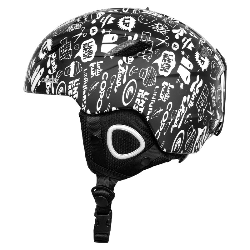 Leichter Ski & Snowboard Helm, Graffiti / Minikauf.ch