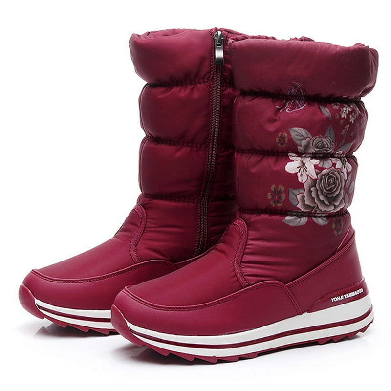 Wasserdichte Winterstiefel, Rot / Minikauf.ch