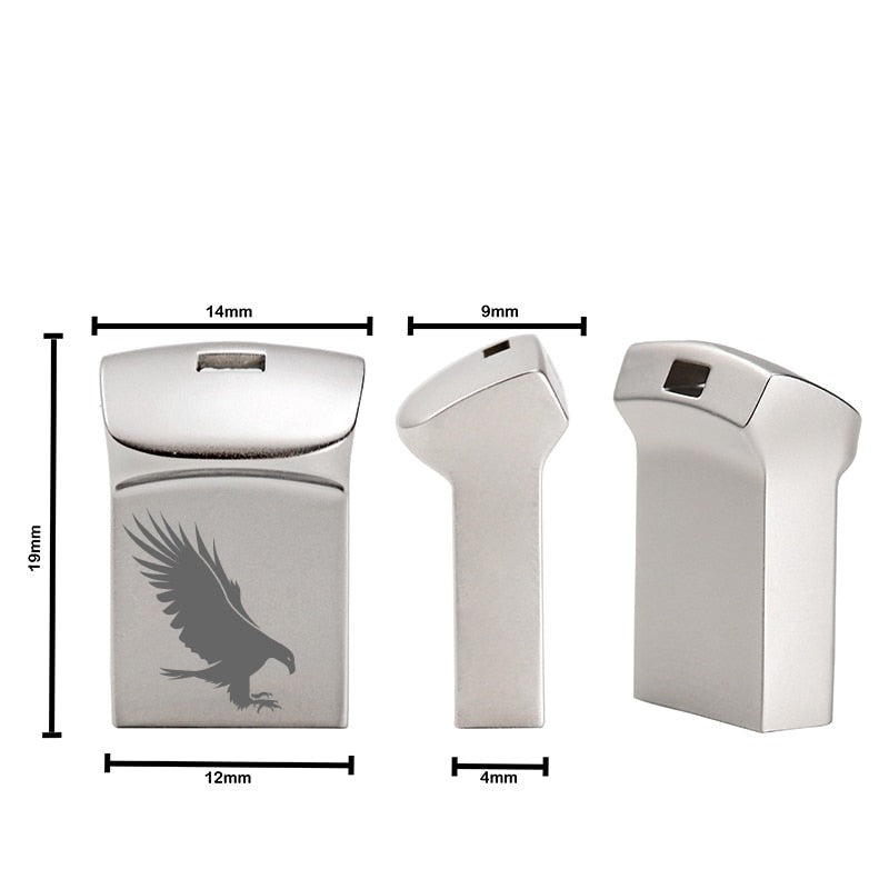 USB-Sticks mit personalisiertem Logo, Silber / Minikauf.ch