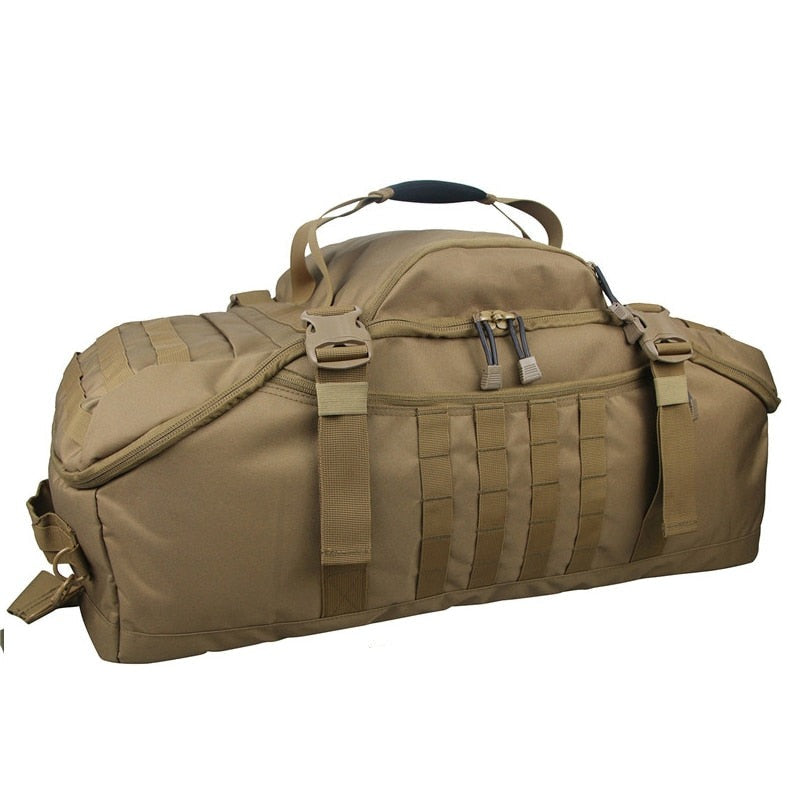 40L - 80L Wasserdichte Sport- Reisetasche, 60 Liter Braun / Minikauf.ch