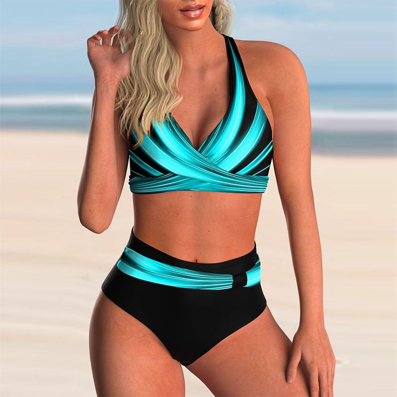 Zweiteiler Push Up Bikini "Hawaii" / Minikauf.ch