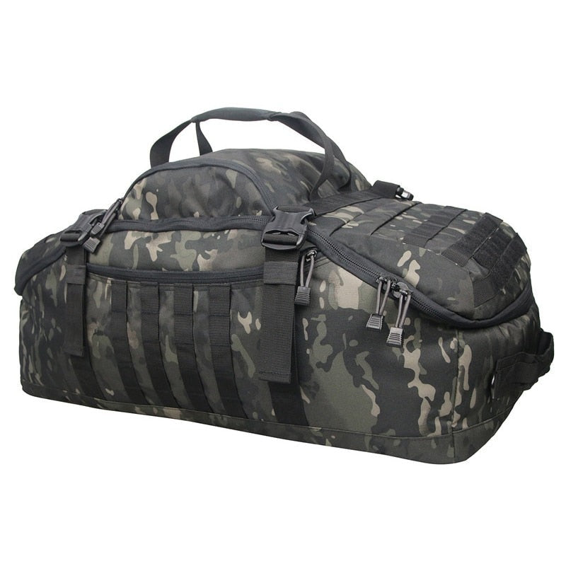 40L - 80L Wasserdichte Sport- Reisetasche, 80 Liter Militär schwarz / Minikauf.ch