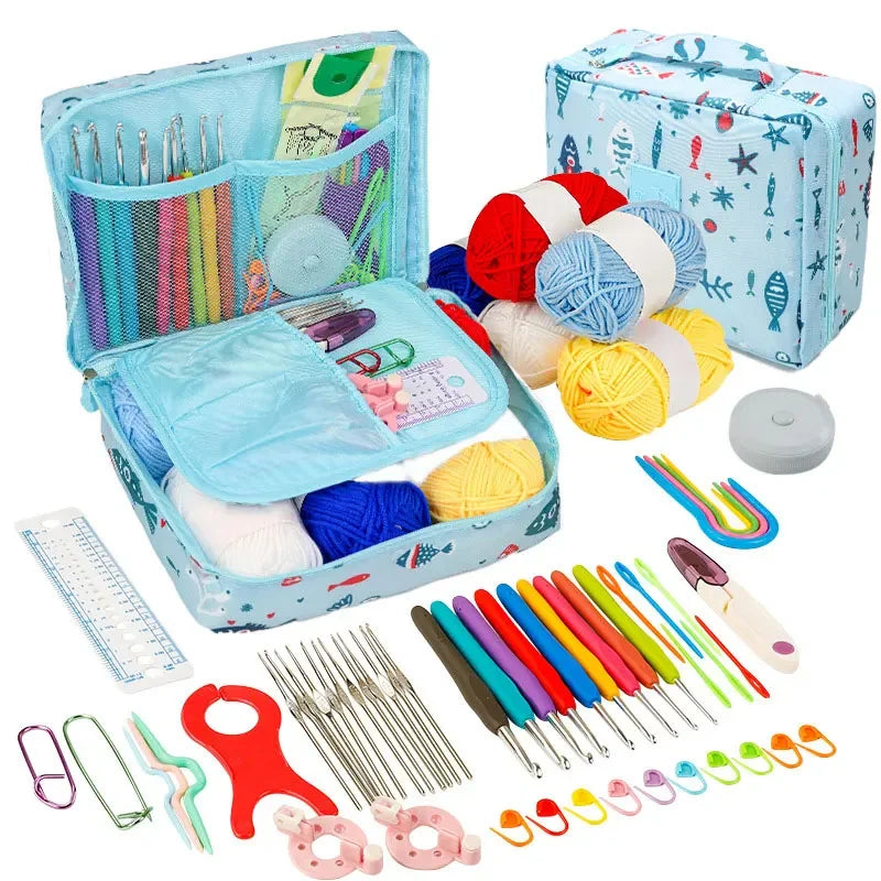 59-teiliges Häkelset mit Tasche / Minikauf.ch