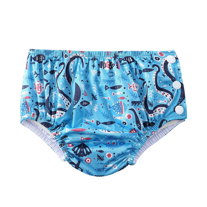 Baby Schwimmwindel waschbar, Oktopus / Minikauf.ch