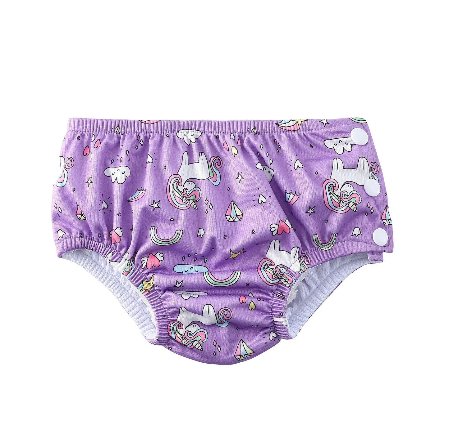 Baby Schwimmwindel waschbar, Einhorn / Minikauf.ch