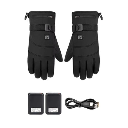 Beheizbare Handschuhe mit 2 Batterien / Minikauf.ch