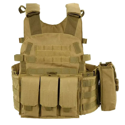 Einstellbare Paintball Weste mit Taschen, braun / Minikauf.ch
