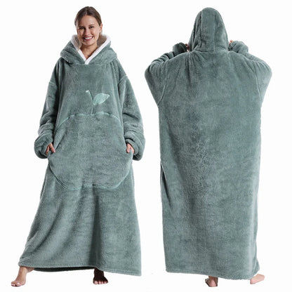 Flauschiger Plüsch Kapuzenpullover, Grau / Minikauf.ch