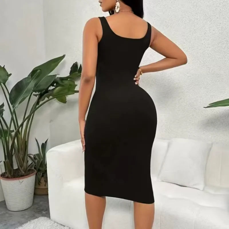 Geripptes Abendkleid "Roxy" / Minikauf.ch