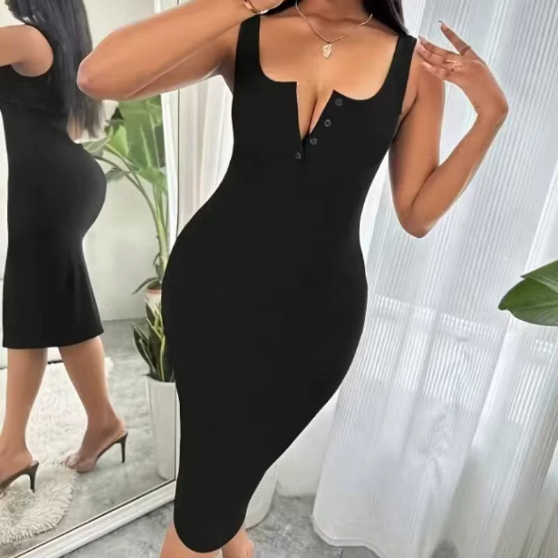 Geripptes Abendkleid "Roxy" / Minikauf.ch