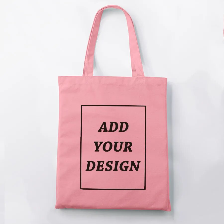 Personalisierte Tasche mit individuellem Textdruck oder Foto, pink / Minikauf.ch