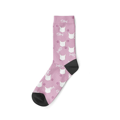 Personalisierte Socken mit Foto, lila / Minikauf.ch