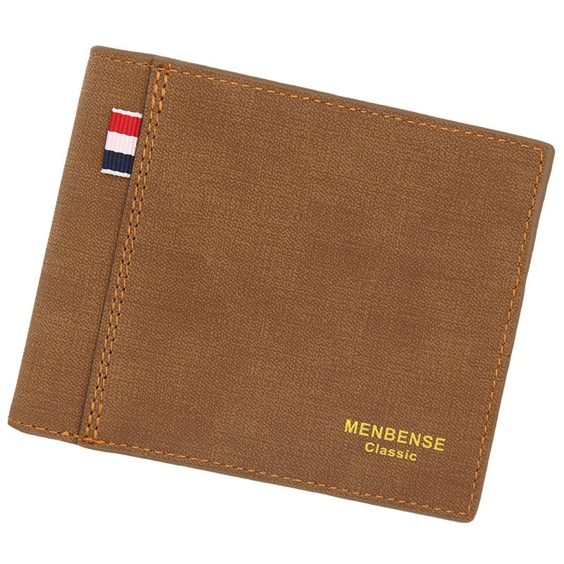 Personalisierte Leder Portemonnaie mit Bild & Text, hellbraun / Minikauf.ch