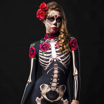 Gruseliges Rosen Skeleton Halloween Kostüm / Minikauf.ch