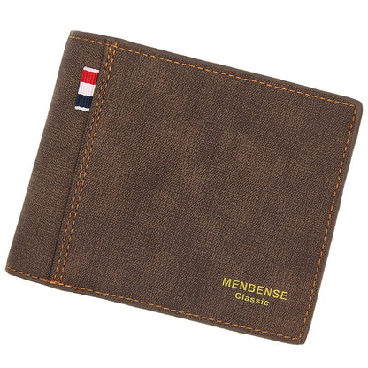 Personalisierte Leder Portemonnaie mit Bild & Text, dunkelbraun / Minikauf.ch