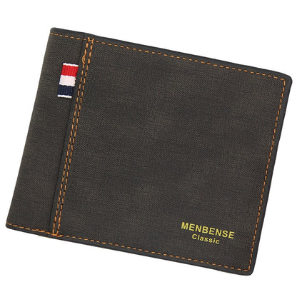 Personalisierte Leder Portemonnaie mit Bild & Text, schwarz / Minikauf.ch