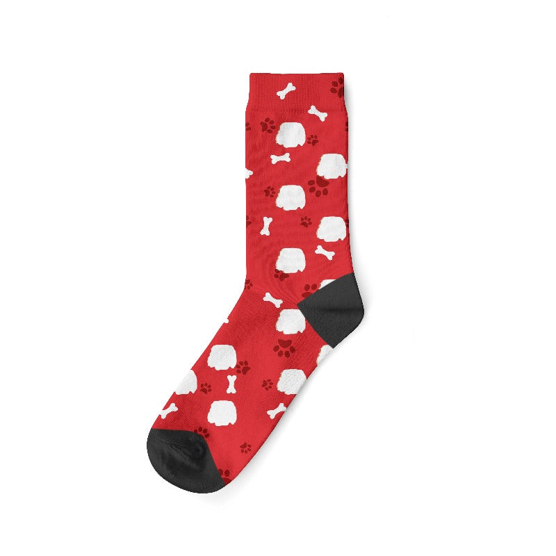 Personalisierte Socken mit Foto, rot / Minikauf.ch