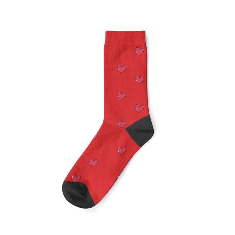 Personalisierte Socken mit Foto, Herz rot / Minikauf.ch
