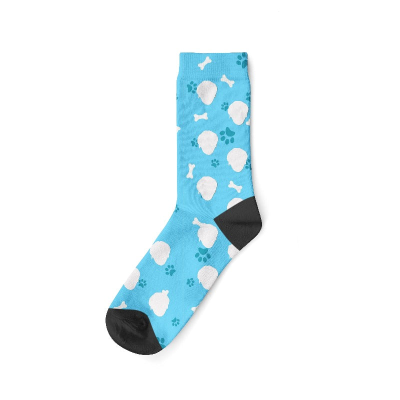 Personalisierte Socken mit Foto, blau / Minikauf.ch