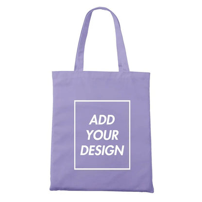 Personalisierte Tasche mit individuellem Textdruck oder Foto, Violett / Minikauf.ch
