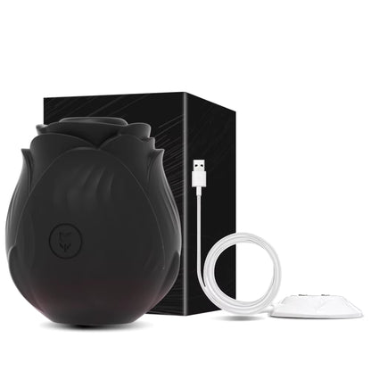 Klitoris & G-Punkt Vibrator mit Saug- & Vibrationsfunktion, Schwarz / Minikauf.ch