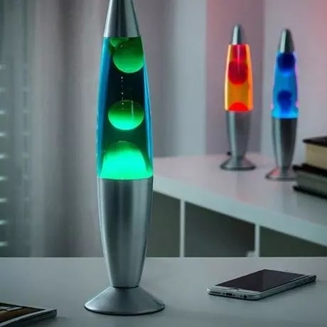 LED Lavalampe, Magmaleuchte, Rot, Grün, Blau / Minikauf.ch