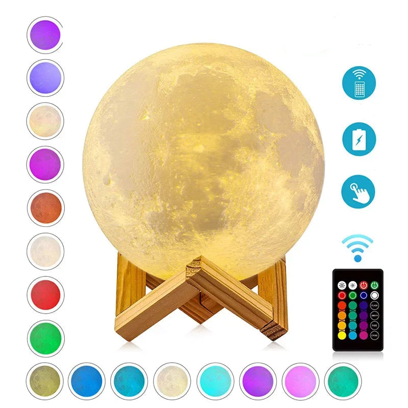 LED Mond Nachtlichtlampe 10 & 12 cm / Minikauf.ch