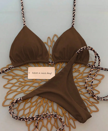Leoparden Bikini für Damen