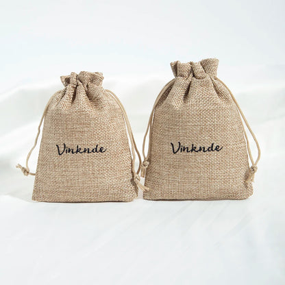 100 Stück Jute Geschenkbeutel mit Logo personalisierbar / Minikauf.ch