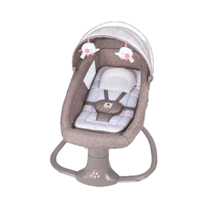 Luxus Babybett & Schaukelstuhl für Neugeborene, Kaffeerosa / Minikauf.ch