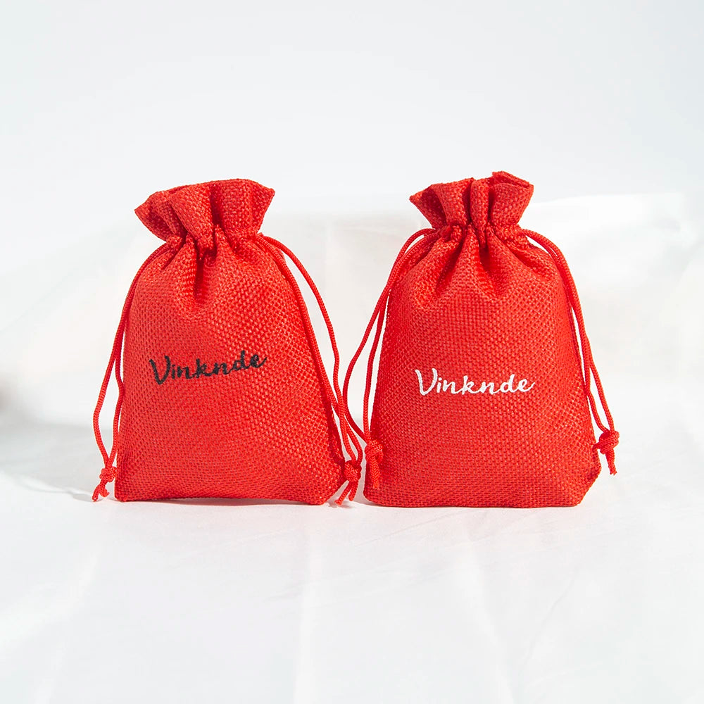 100 Stück Jute Geschenkbeutel mit Logo personalisierbar / Minikauf.ch
