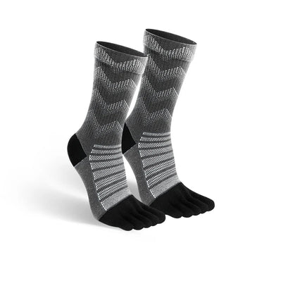 Merinowolle Zehensocken – Warm, Atmungsaktiv & Rutschfest, Grau / Minikauf.ch