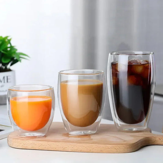 Doppelwandige Hitzebeständige Glastasse 80–650 ml / Minikauf.ch