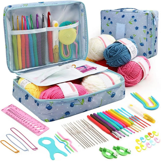 59-teiliges Häkelset mit Tasche / Minikauf.ch