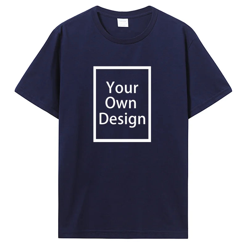 Personalisiertes T-Shirt mit Fotodruck, Marineblau / Minikauf.ch