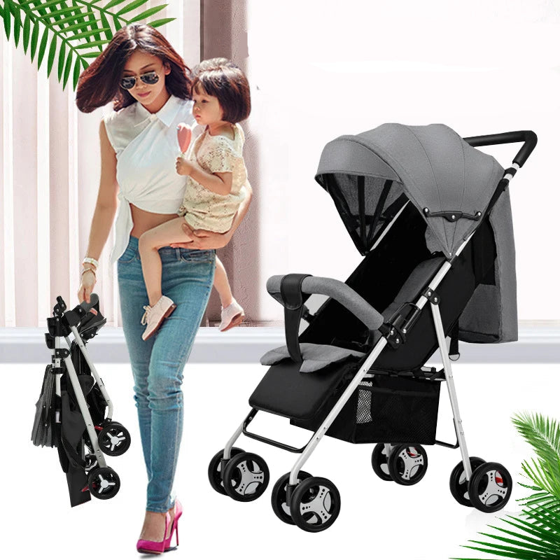 Leichter Baby Reisebuggy 2-in-1 – Faltbarer Kinderwagen / Minikauf.ch