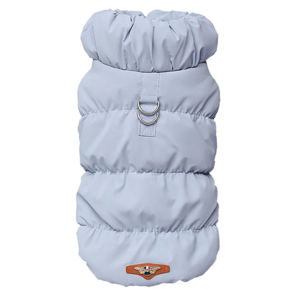 Warme Hundejacke – Gepolstert & Winddicht, Blau / Minikauf.ch