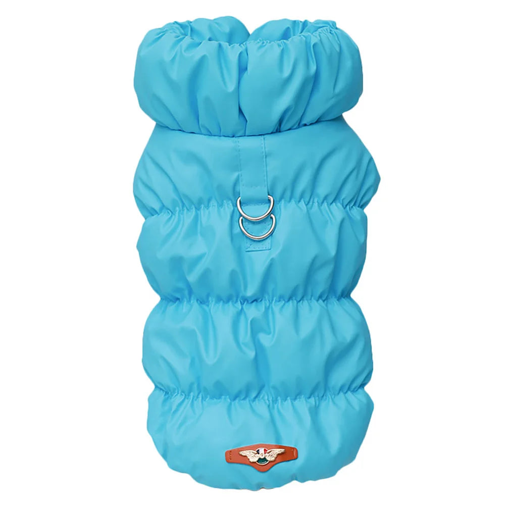 Warme Hundejacke – Gepolstert & Winddicht, Dunkelblau / Minikauf.ch