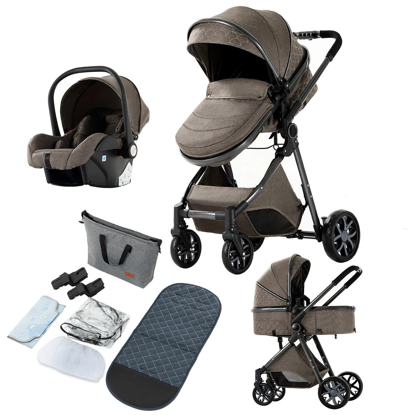 Kinderwagen mit Babyschale / Minikauf.ch