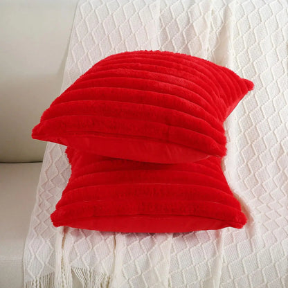 Quadratischer Kissenbezug aus Kunstfell / Minikauf.ch