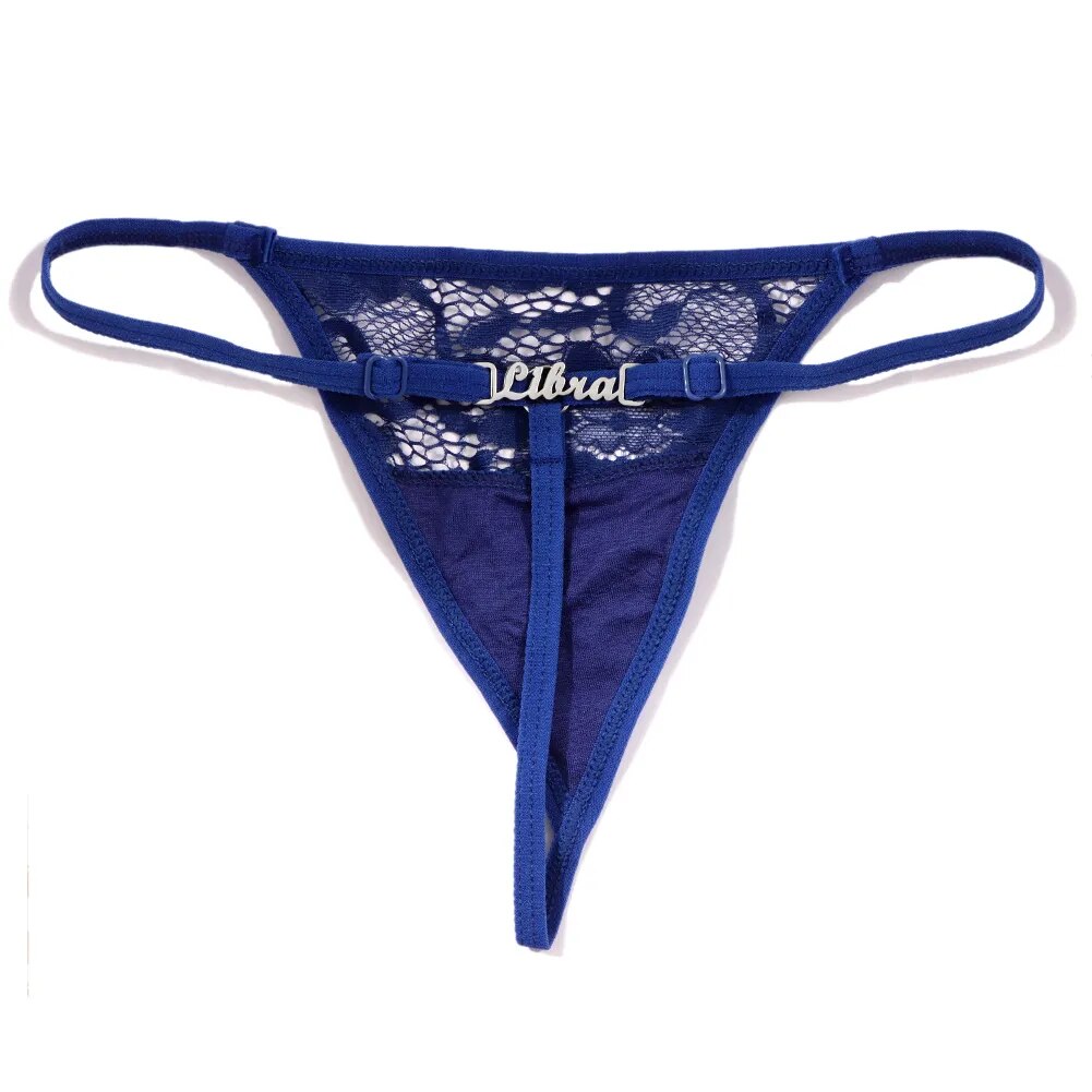 Personalisierter G-String Tanga mit Name, blau / Minikauf.ch